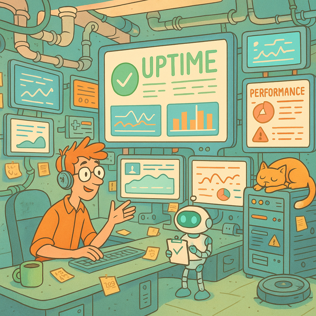 Website Monitoring Tools Illustration